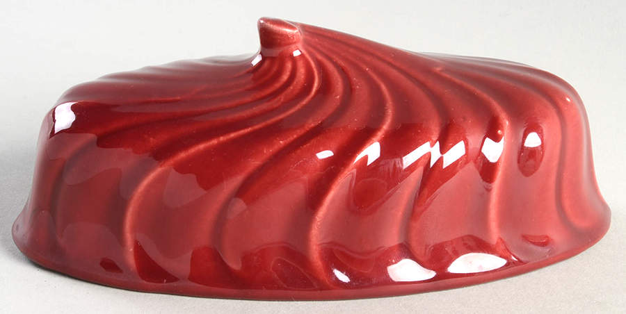Coronado Burgundy Maroon (Glossy) Lid for 1/4 Lb Butter by Franciscan-1