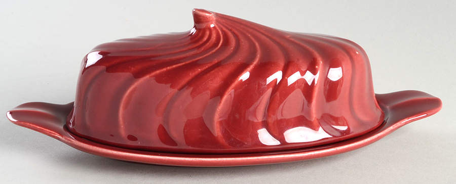 Coronado Burgundy Maroon (Glossy) 1/4 Lb Covered Butter by Franciscan-1