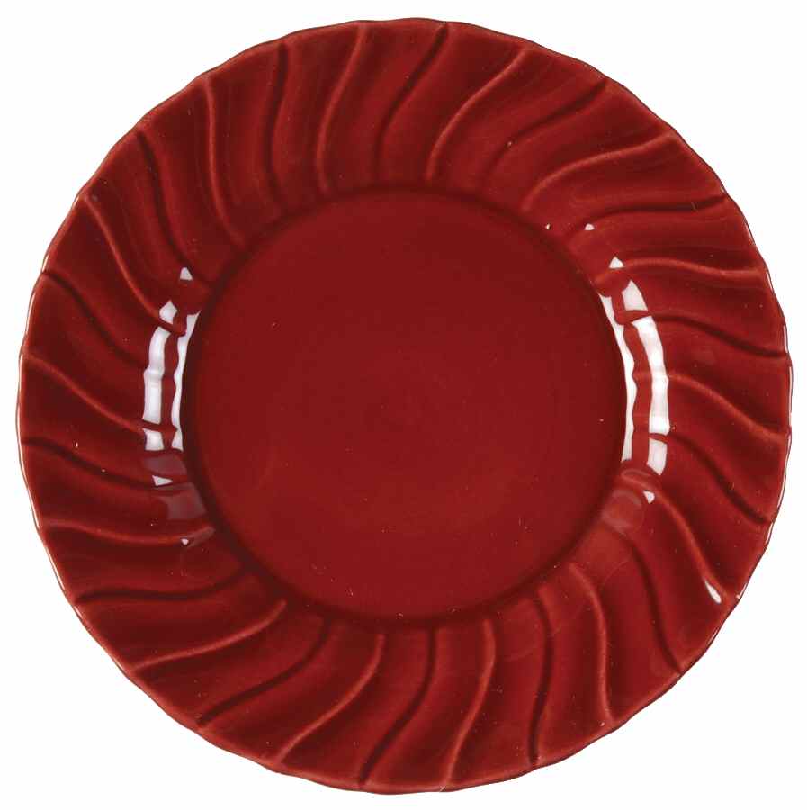 Coronado Burgundy Maroon (Glossy) Dessert/Pie Plate by Franciscan-1