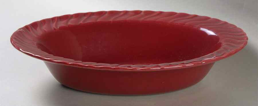 Coronado Burgundy Maroon (Glossy) 10" Oval Vegetable Bowl by Franciscan-1