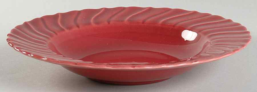 Coronado Burgundy Maroon (Glossy) Rim Soup Bowl by Franciscan-1