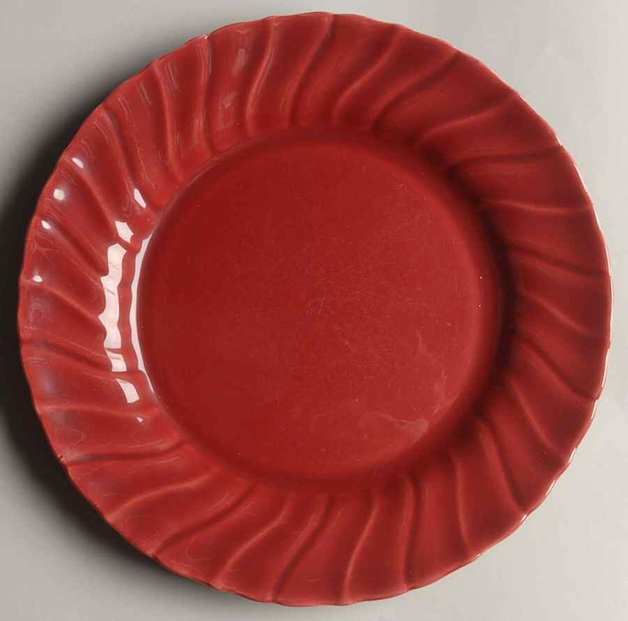 Coronado Burgundy Maroon (Glossy) Luncheon Plate by Franciscan-1