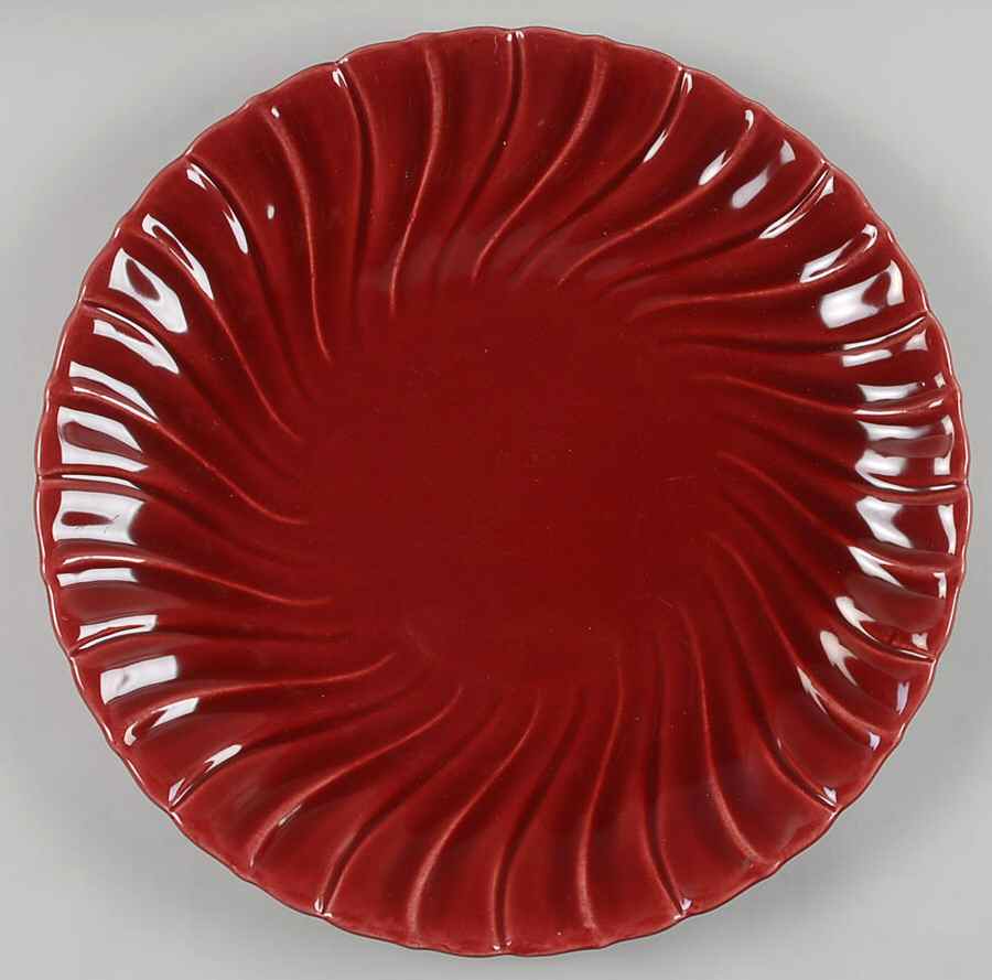 Coronado Burgundy Maroon (Glossy) 13" Chop Plate (Round Platter) by Franciscan-1