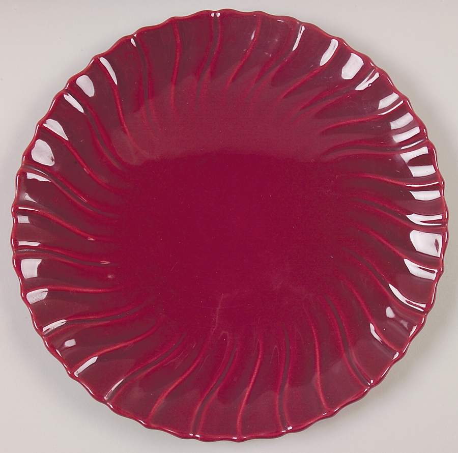 Coronado Burgundy Maroon (Glossy) 11" Chop Plate (Round Platter) by Franciscan-1