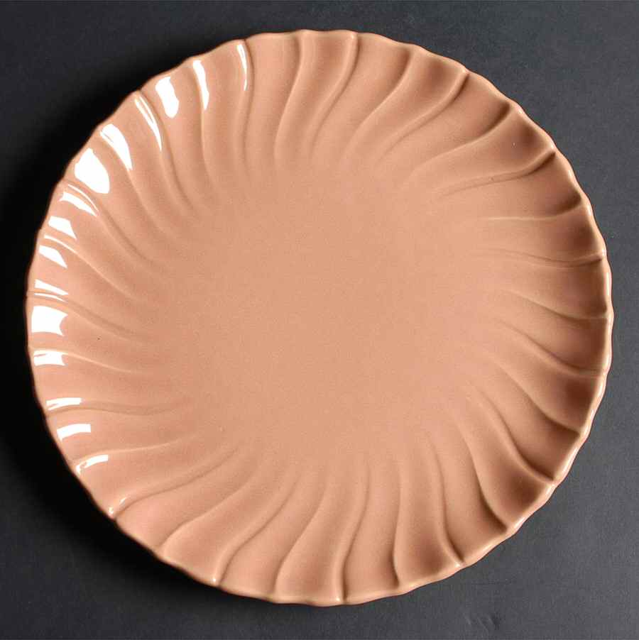 Coronado Coral Beige (Glossy) 11" Chop Plate (Round Platter) by Franciscan-1