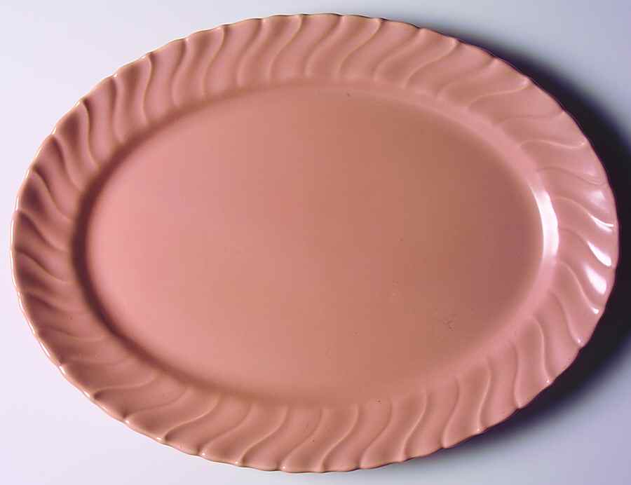 Coronado Coral Beige (Matte) 15" Oval Serving Platter by Franciscan-1