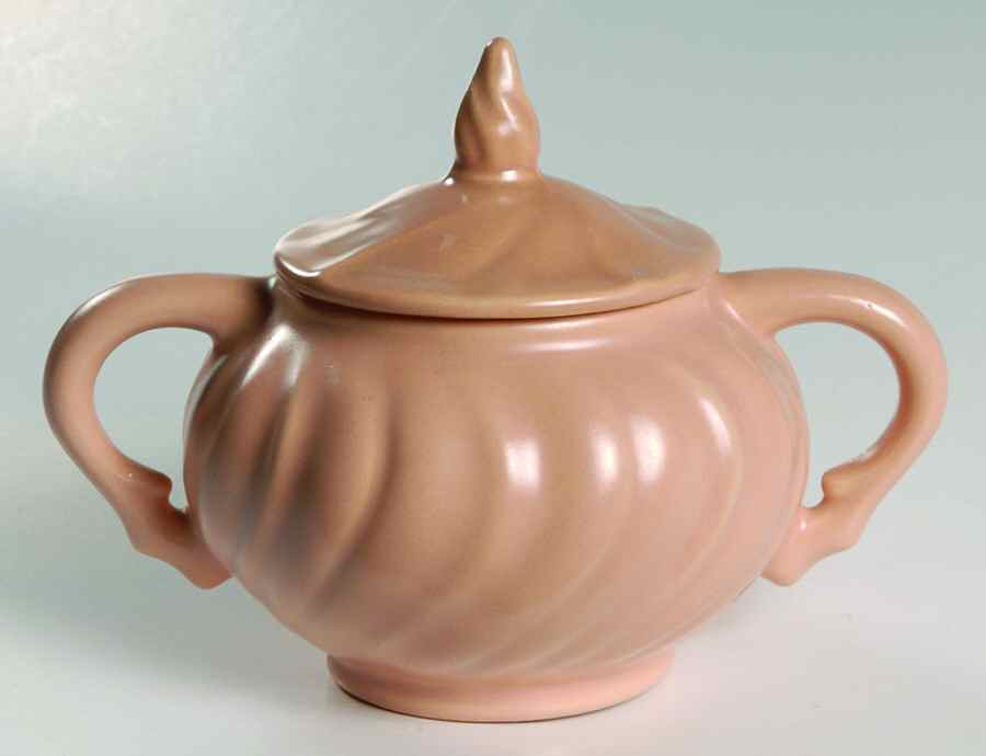 Coronado Coral Beige (Matte) Sugar Bowl & Lid by Franciscan-1