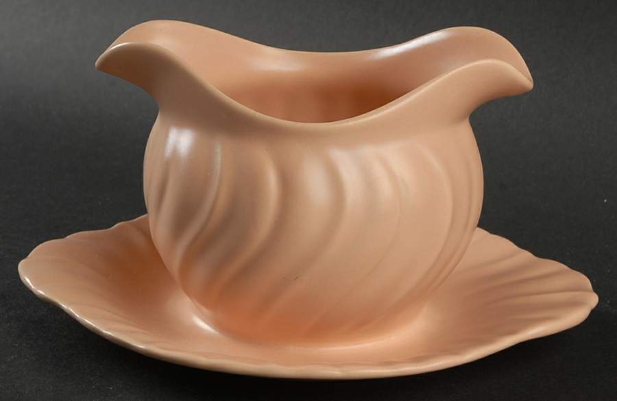 Coronado Coral Beige (Matte) Gravy Boat with Attached Underplate by Franciscan-1