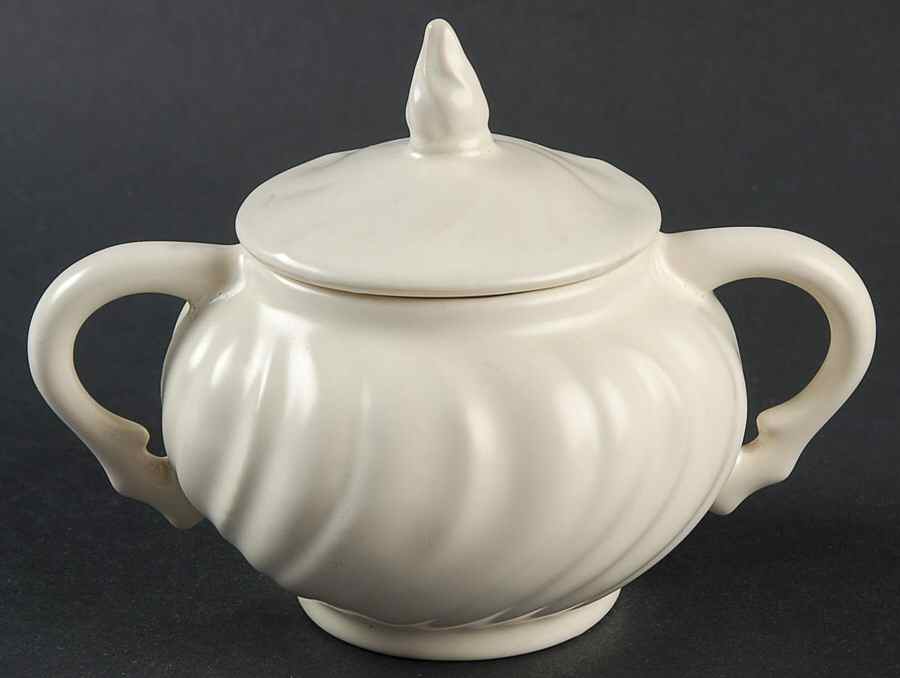 Coronado Off White (Glossy) Sugar Bowl & Lid by Franciscan-1