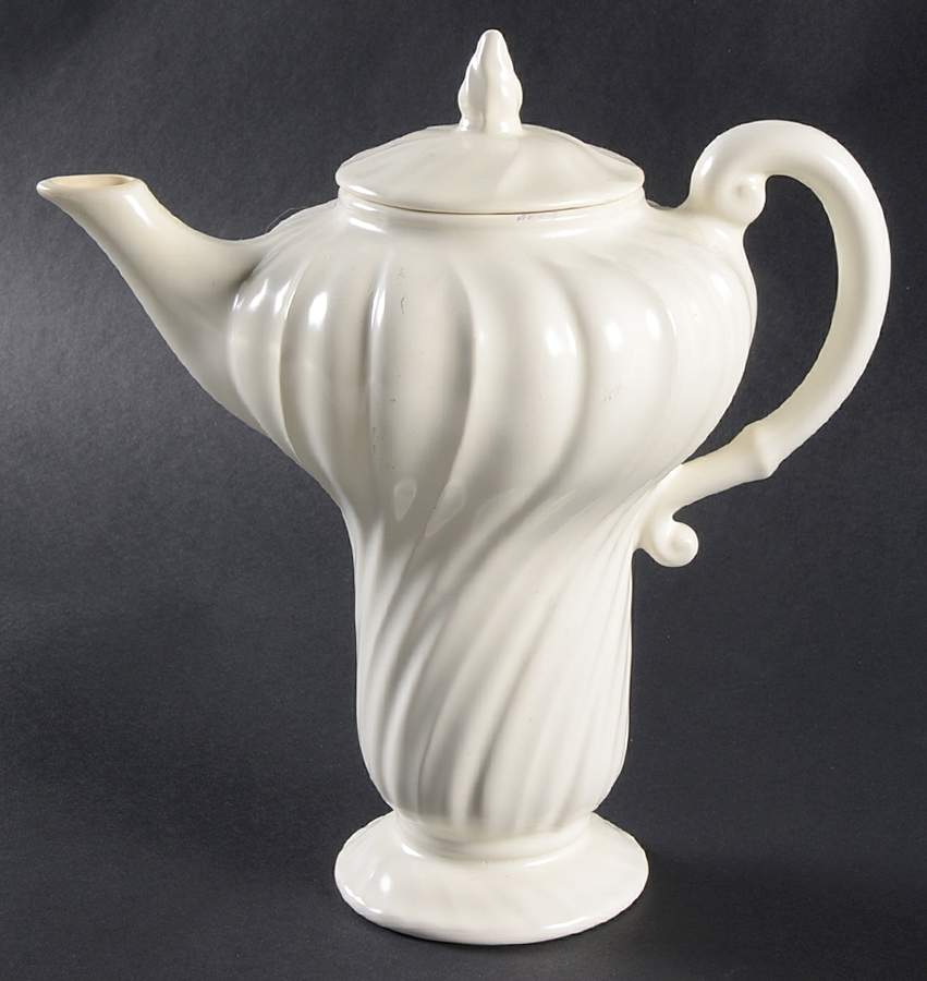 Coronado Off White (Glossy) Coffee Pot & Lid by Franciscan-1