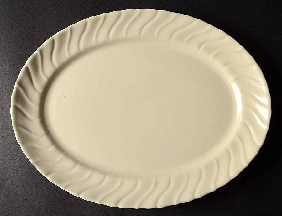 Coronado Off White (Glossy) 13" Oval Serving Platter by Franciscan-1