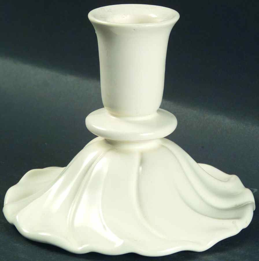 Coronado Off White Matte Small Candlestick by Franciscan-1