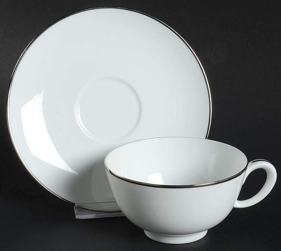 Cortina Footed Cup & Saucer Set by Franciscan-1