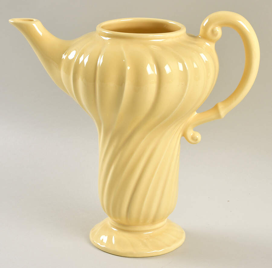 Coronado Yellow Glossy Coffee Pot No Lid by Franciscan-1