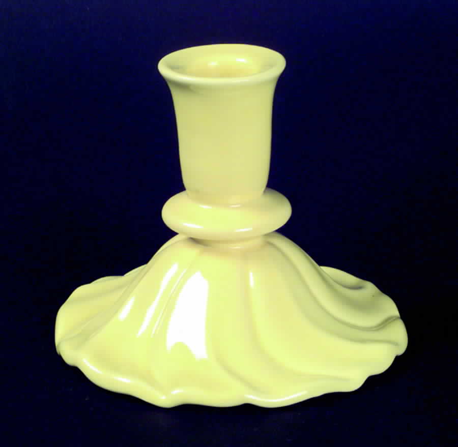 Coronado Yellow Glossy Single Light Candlestick by Franciscan-1