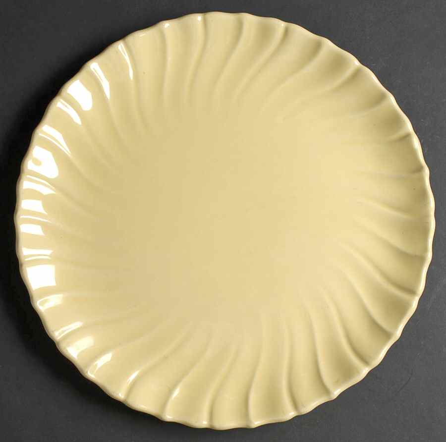 Coronado Yellow Glossy 11" Chop Plate (Round Platter) by Franciscan-1