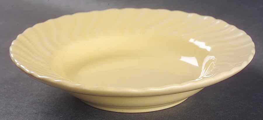 Coronado Yellow Glossy Rim Fruit/Dessert (Sauce) Bowl by Franciscan-1