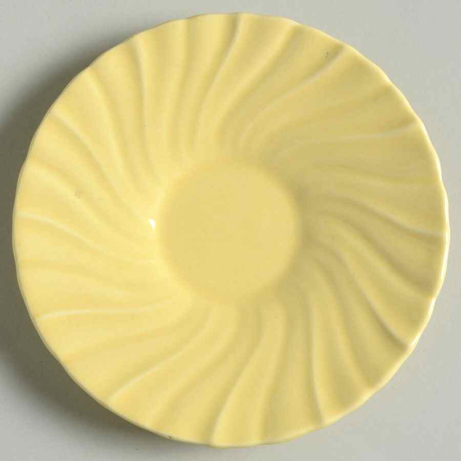 Coronado Yellow Glossy Saucer for Demitasse Cup by Franciscan-1