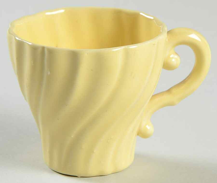 Coronado Yellow Glossy Flat Demitasse Cup by Franciscan-1
