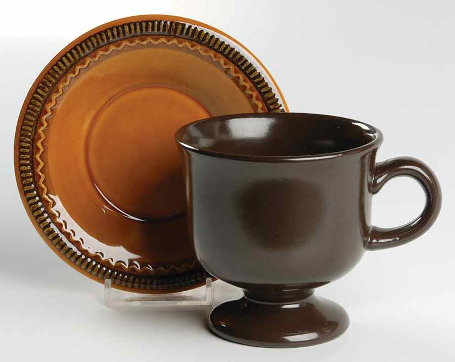 Creole Footed Cup & Saucer Set by Franciscan-1