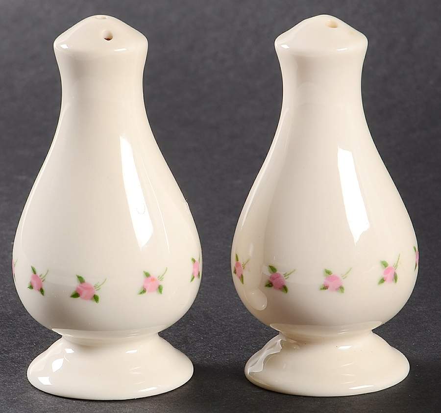 Crinoline (Pink & Blue) Salt & Pepper Set by Franciscan-1