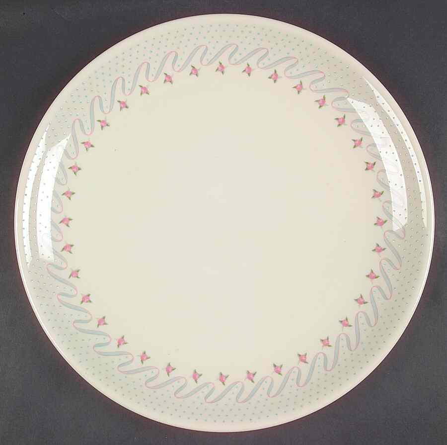 Crinoline (Pink & Blue) 13" Chop Plate (Round Platter) by Franciscan-1
