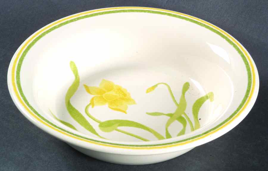 Daffodil (Greenhouse) Soup/Cereal Bowl by Franciscan-1