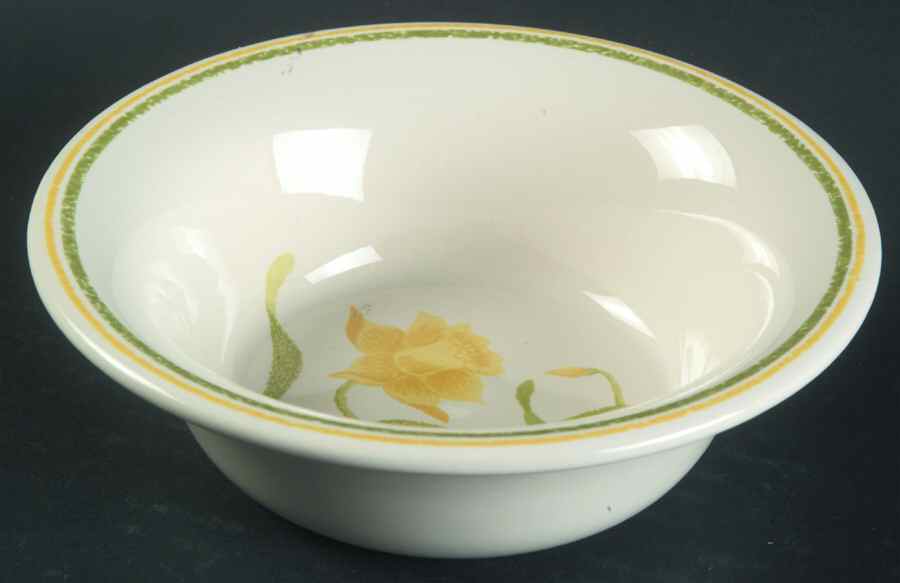 Daffodil (Greenhouse) Fruit/Dessert (Sauce) Bowl by Franciscan-1