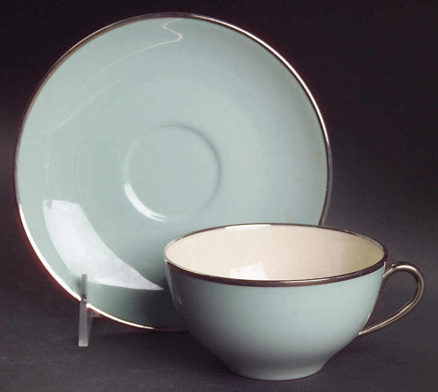 Dawn Flat Cup & Saucer Set by Franciscan-1