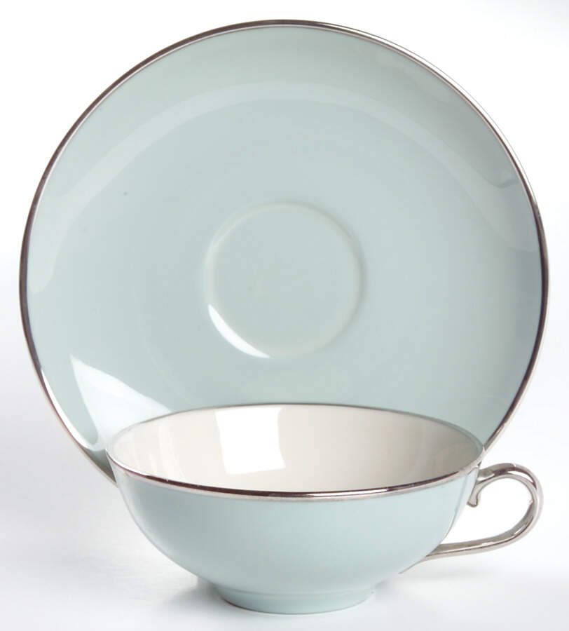 Dawn Flat Cup & Saucer Set by Franciscan-1