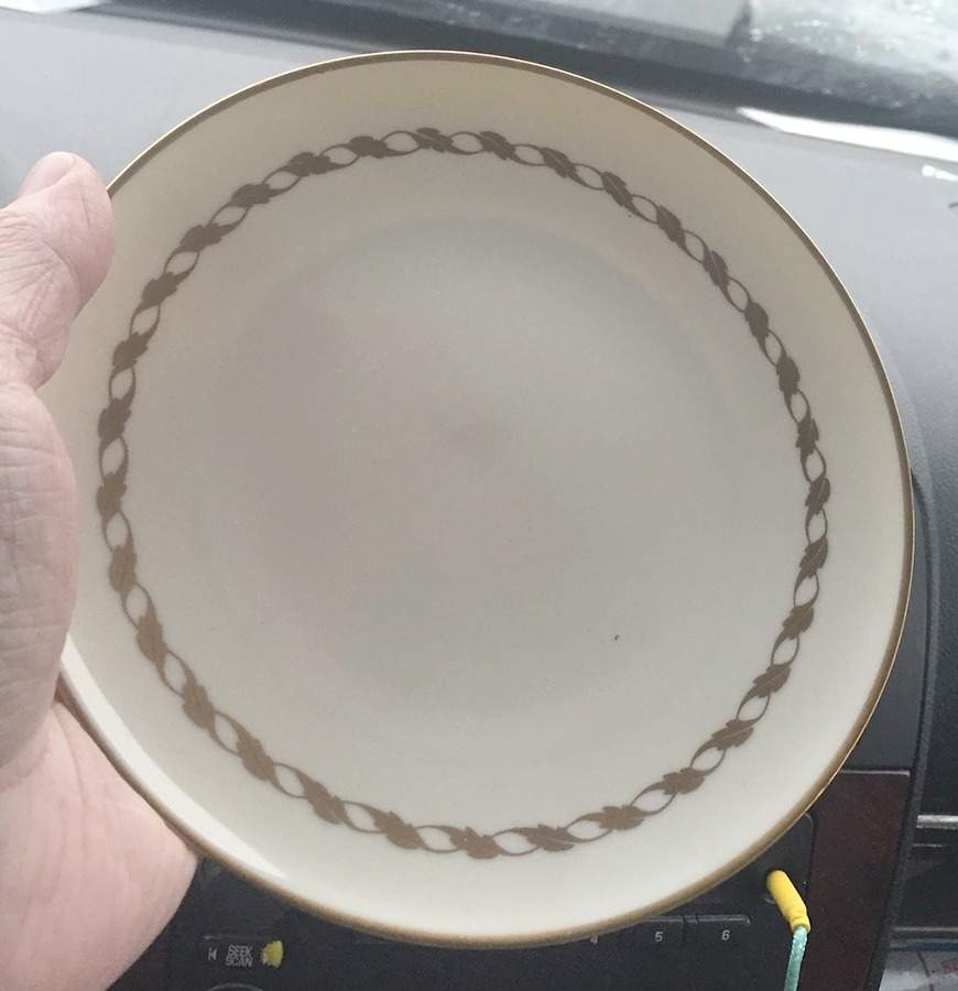 Del Monte Dessert Plate/Cream Soup Saucer for Footed Bowl by Franciscan-1