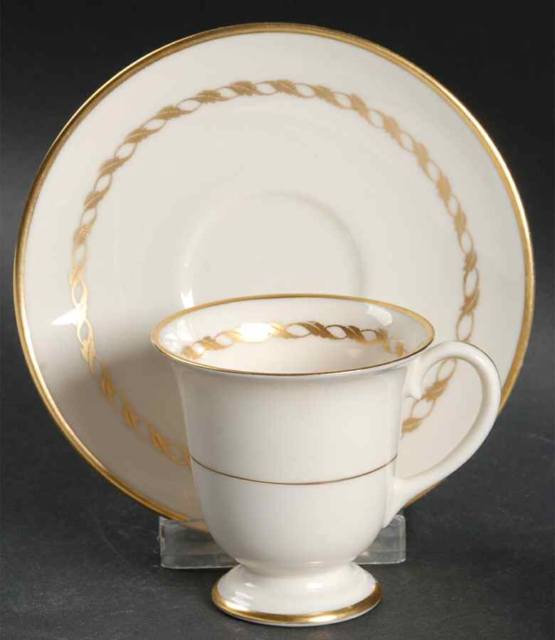 Del Monte Footed Demitasse Cup & Saucer Set by Franciscan-1