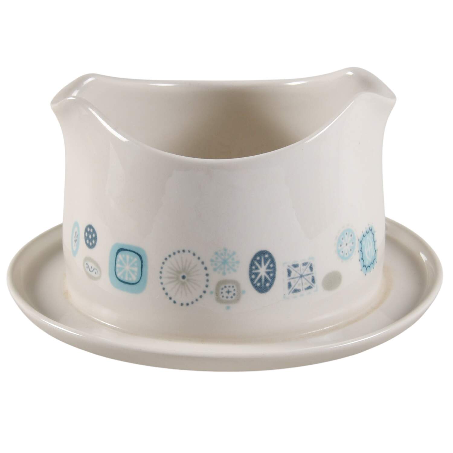 Del Mar Round Gravy Boat/Attached Underplate by Franciscan-1