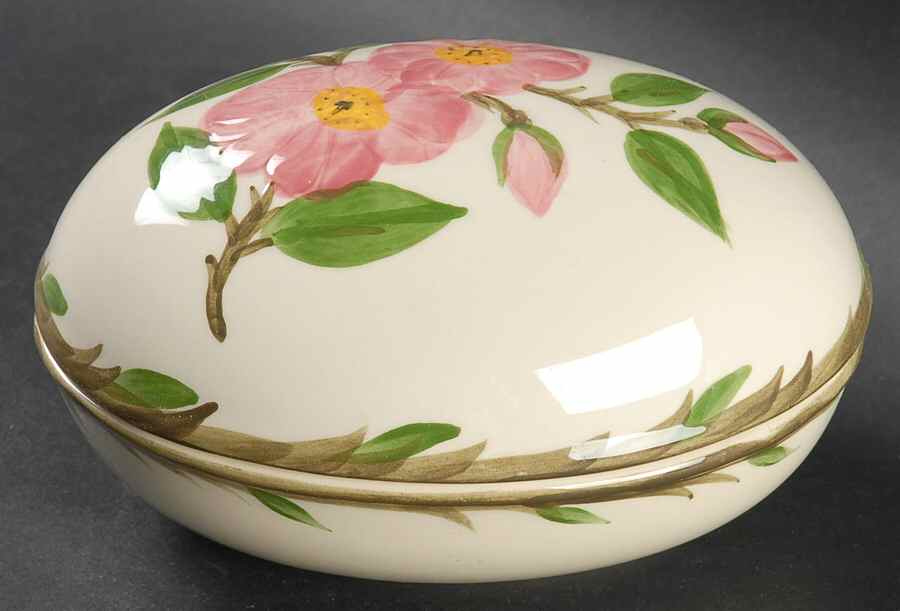 Desert Rose (USA Backstamp) Large Egg Box & Lid by Franciscan-1