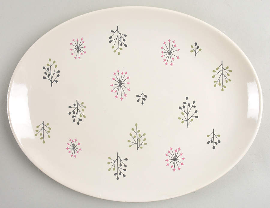 Echo 13" Oval Serving Platter by Franciscan-1