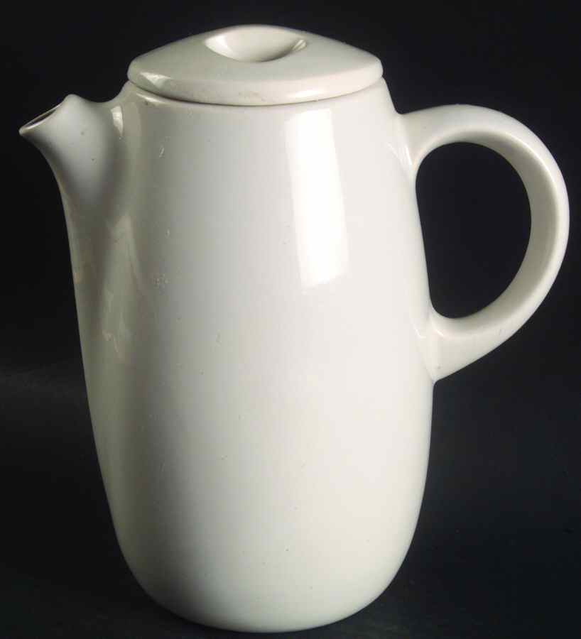 Eclipse White Coffee Pot & Lid by Franciscan-1