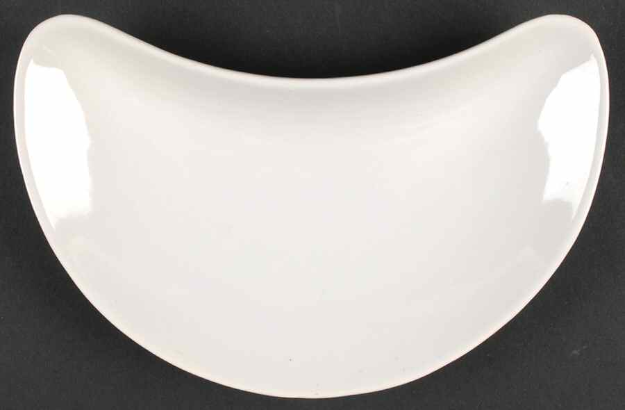 Eclipse White Crescent Salad Plate by Franciscan-1