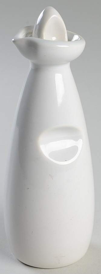 Eclipse White Vinegar Cruet and Stopper by Franciscan-1