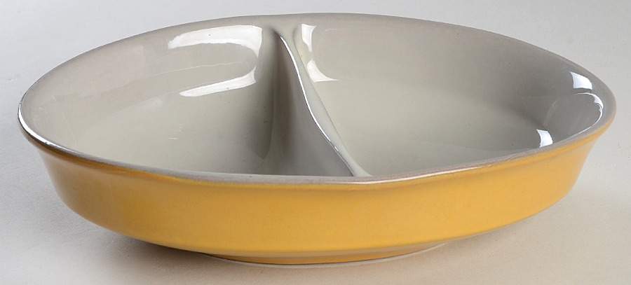 El Dorado 10" Oval Divided Vegetable Bowl by Franciscan-1