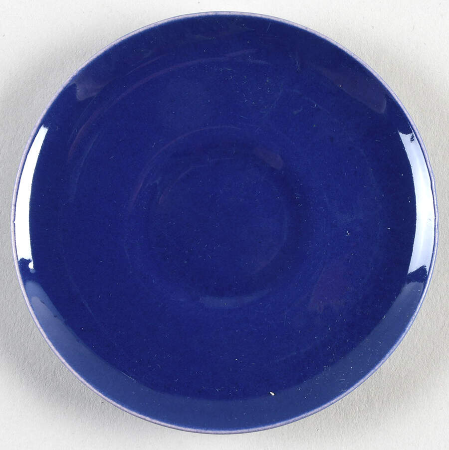 El Patio Cobalt Blue (Glossy) Saucer for Demitasse Cup by Franciscan-1
