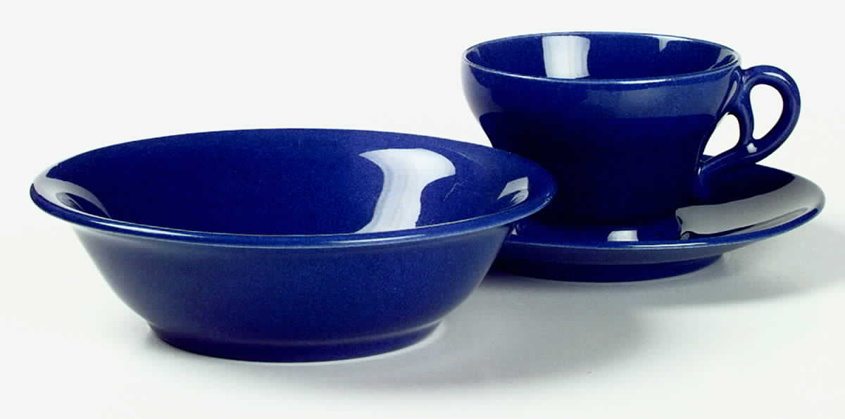 El Patio Cobalt Blue (Glossy) Coupe Cereal Bowl by Franciscan-1