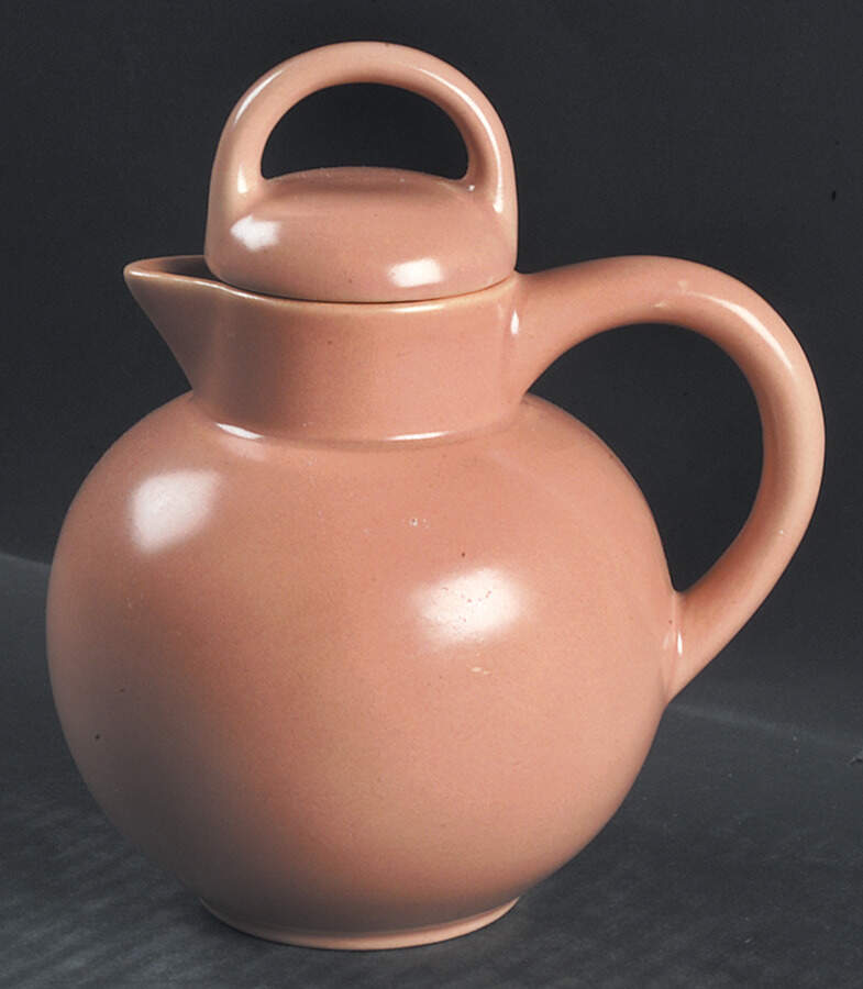 El Patio Coral (Matte) Large Syrup with Lid by Franciscan-1