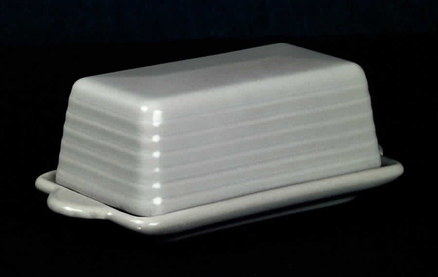El Patio Gray (Glossy) 1/4 Lb Covered Butter by Franciscan-1