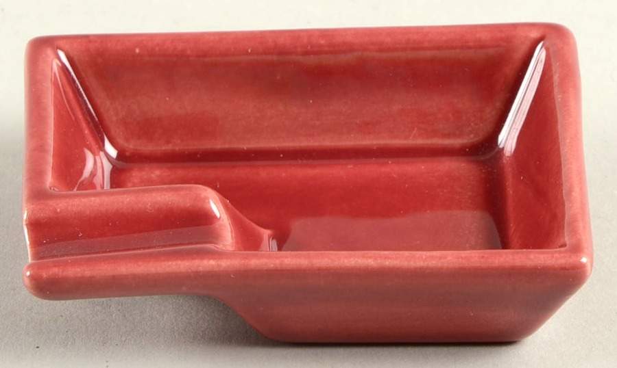 El Patio Maroon (Glossy) Small Ashtray by Franciscan-1