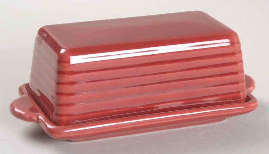 El Patio Maroon (Glossy) 1/4 Lb Covered Butter by Franciscan-1