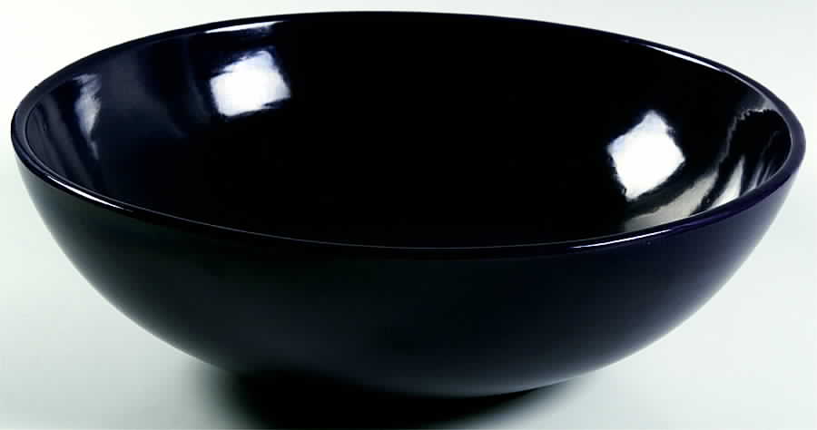 El Patio Purple (Eggplant, Glossy) 11" Large Salad Serving Bowl by Franciscan-1