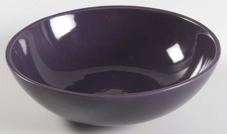 El Patio Purple (Eggplant, Glossy) 8" Round Vegetable Bowl by Franciscan-1