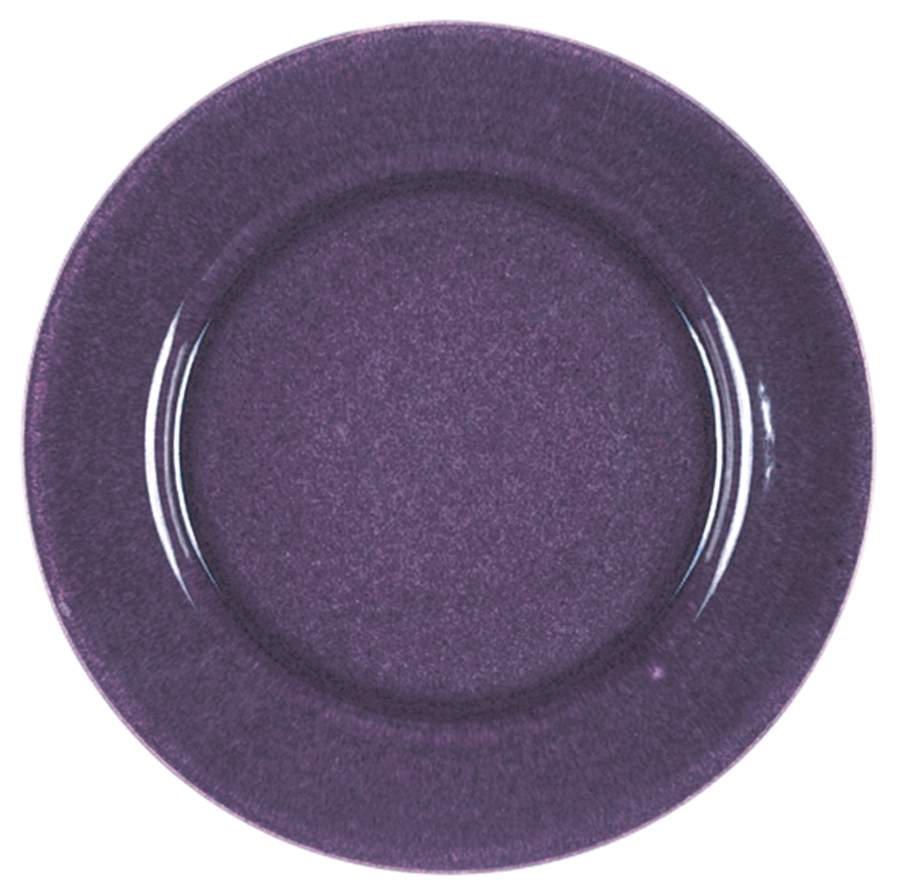 El Patio Purple (Eggplant, Glossy) Large Dinner Plate by Franciscan-1