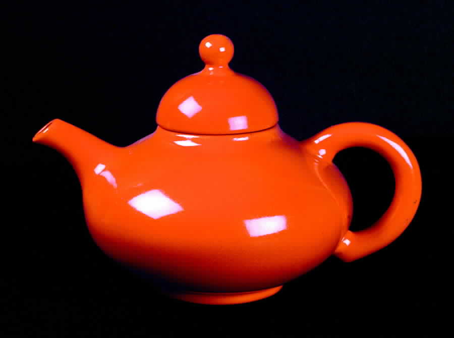 El Patio Red (Glossy) Teapot & Lid by Franciscan-1