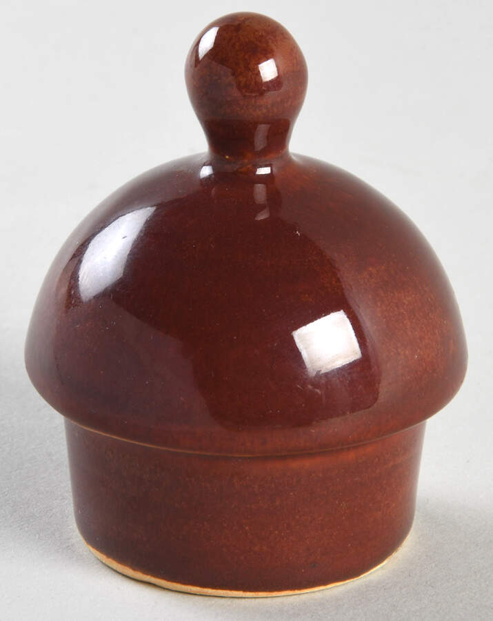 El Patio Redwood (Glossy) Lid for Coffee Pot by Franciscan-1